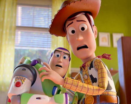 A still showing Buzz Lightyear and Woody