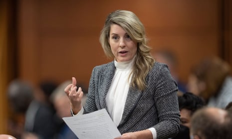 Mélanie Joly, the Canadian foreign minister 