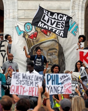 A Black Lives Matter protest in Minnesota last month.