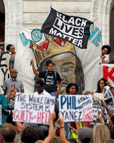 A Black Lives Matter protest in Minnesota last month.