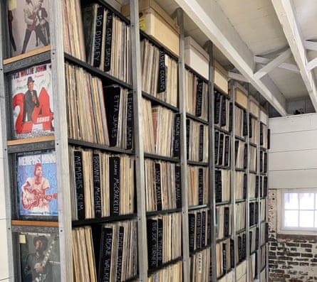 Some of the 18,000 recordings in the Keith Richards Blues Collection