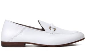 H by Hudson Arianna white loafers, £87.50 in the sale