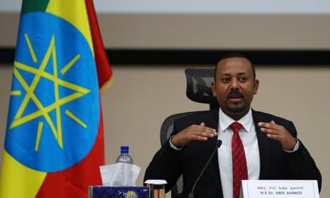 Abiy Ahmed addressing lawmakers in Addis Ababa in November, when the military operations against the TPLF were launched.