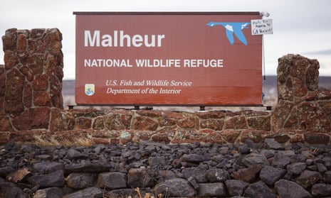 The Malheur national wildlife refuge near Burns, Oregon, pictured during the armed occupation in January. 