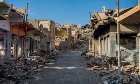 The ruins of Sinjar town, photographed in 2016.