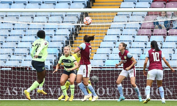 Manchester City stunned as Rachel Daly inspires Aston Villa to 4-3 WSL win | Women's Super League 1 Bunny Shaw heads home to pull Manchester City level at 2-2