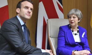 Emmanuel Macron and Theresa May