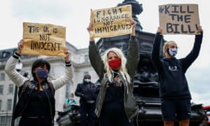 A Black Lives Matter protest in central London on 29 June, 2020.