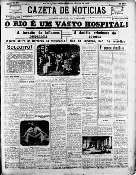 The Brazilian newspaper Gazeta de Noticias says ‘Rio is an enormous hospital’.