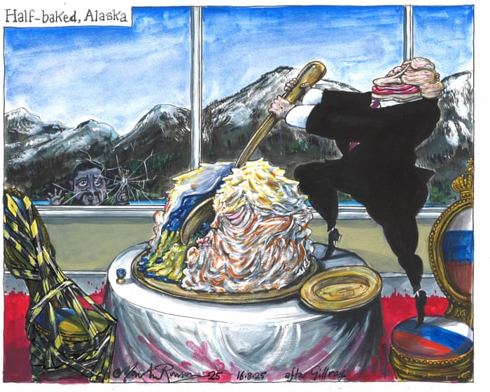 Martin Rowson on Trump and Putin’s meeting in Alaska – cartoon