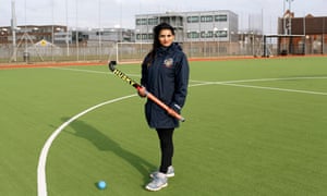Kiran Kaur Gill on the hockey field.