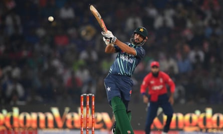 Shan Masood hits out against England in the fifth T20 international
