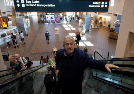 Dr Alan Braid, 78, and his wife Kay depart Albuquerque for their home in San Antonio.