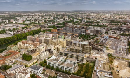 Imagine aeriana a Satului Atletilor din Paris