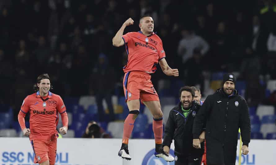 Merih Demiral takes flight after scoring a goal that encapsulated Atalanta’s brilliance.