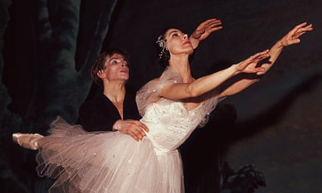Rudolf Nureyev dancing with long-term partner Margot Fonteyn.