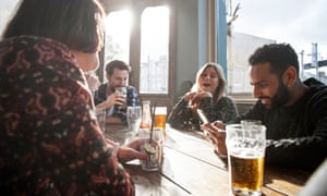 Friends at a pub