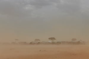 Sandstorms are a constant hazard in Dadaab refugee camp, north-eastern Kenya, 2011