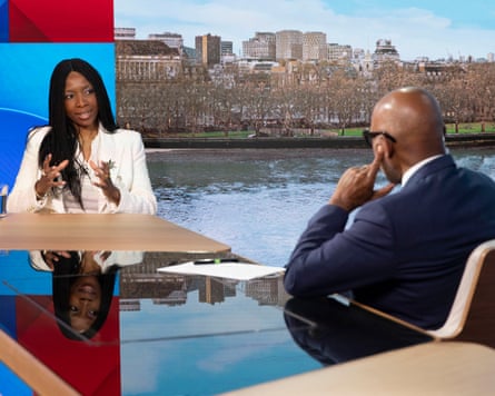 Sophie Chandauka, the chair of the Sentebale board. appearing on Sky News’ Sunday Morning with Trevor Phillips