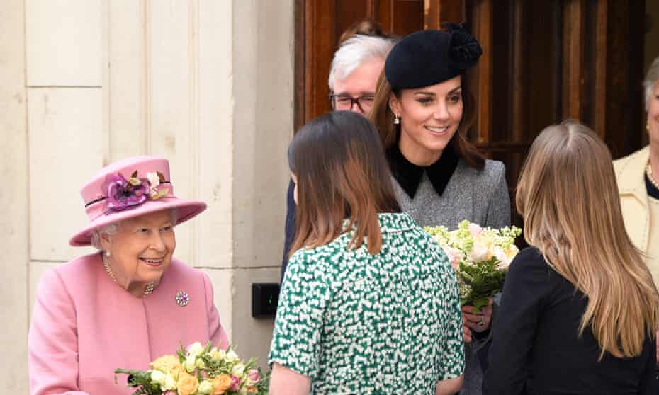 The Queen and the Duchess of Cambridge at King’s College London