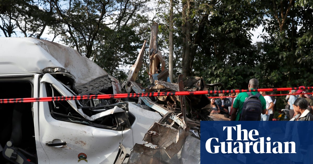 Bomb blast on Colombia highway leaves at least 20 dead ahead of May elections