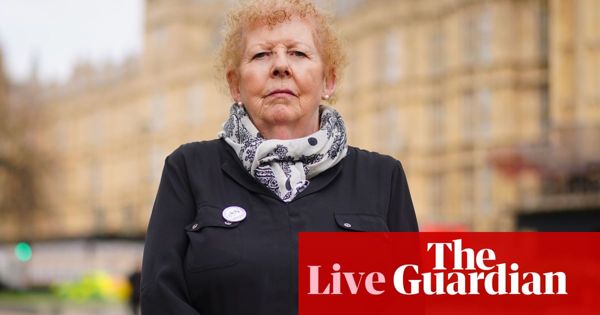 Waspi campaigner says Sunak on ‘sticky wicket’ asking for votes until he heeds calls for pension compensation – as it happened