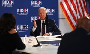 Biden at an economic roundtable discussion in. Philadelphia on Wednesday.