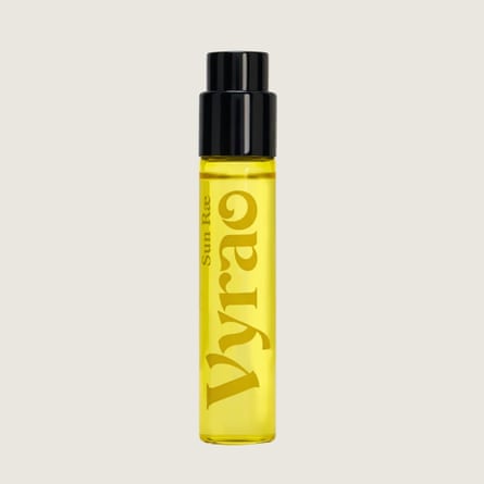A spray tubular bottle of Vyrao fragrance
