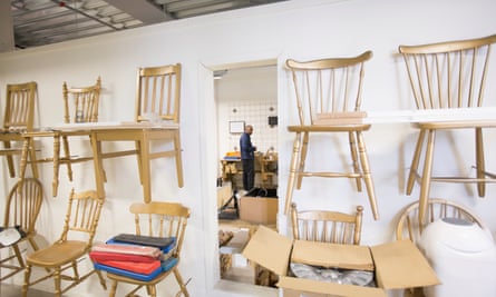 Recycled chairs in ReTuna.