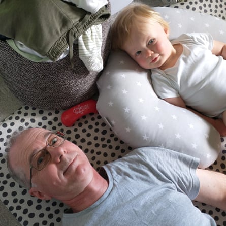 Philip and with his grandson, Remy, in a photo taken by granny Penny.