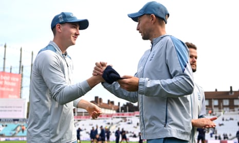 Joe Root gives Harry Brook his first Test cap.