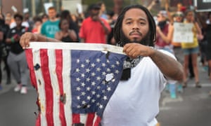 A 2017 demonstration in St Louis, Missouri, after a police officer was acquitted in the death of Anthony Lamar Smith.
