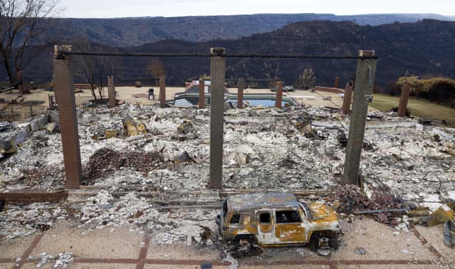 A home leveled by the Camp Fire in Paradise, California. Leveraging private funding, the collaborative has now trained over 400 people in SPR, including first responders working on the 2018 Camp fire.