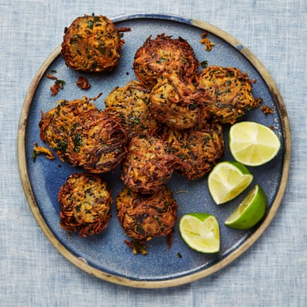 Yotam Ottolenghi’s sweet potato and quinoa fritters.