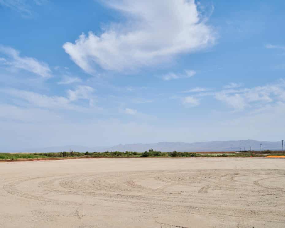 The future lithium mining site being developed by Controlled Thermal Resources in the Salton Sea geothermal field, Imperial, California.