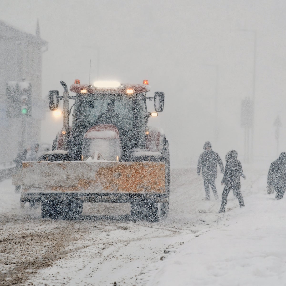 snow disruption continues with roads railways hospitals and airports hit as it happened uk news the guardian