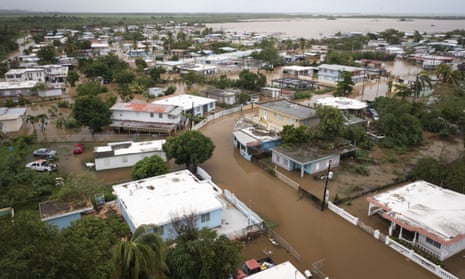 Playa Salinas is flooded after the passing of Hurricane Fiona in Salinas, Puerto Rico,