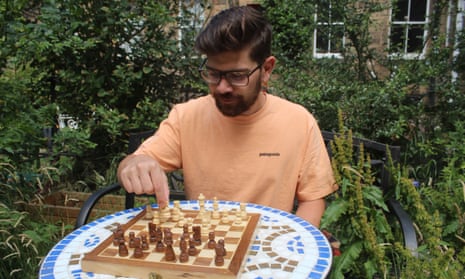 Stuart Kenny at the chessboard