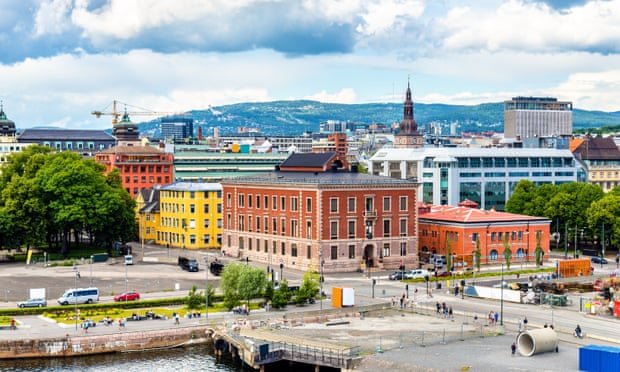 View of the city centre of Oslo, capital of Norway.