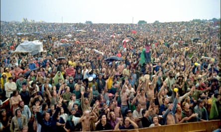Clinging on to the 60s spirit: the Woodstock festival in 1969.