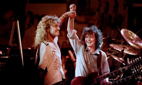 Robert Plant and Jimmy Page in 1988.