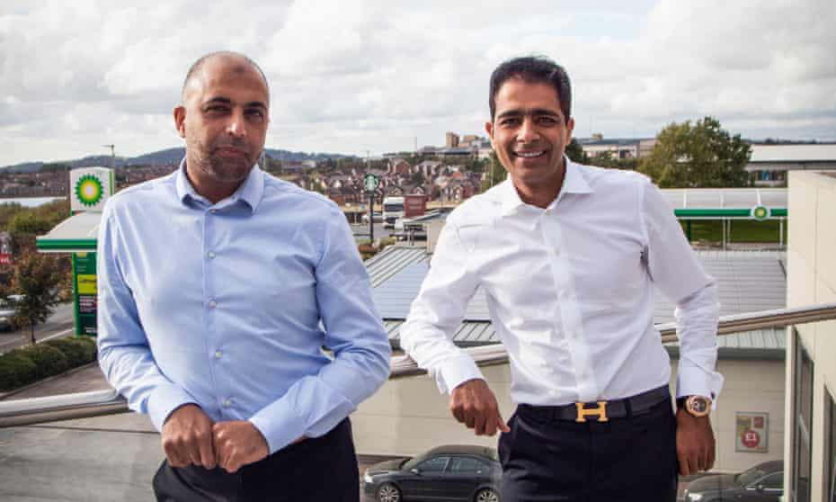 Zuber and Mohsin Issa, founders of Euro Garages, pictured in Blackburn.