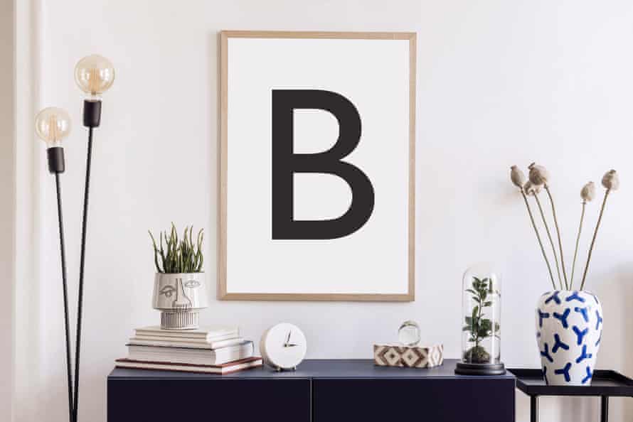 Stylish interior of living room