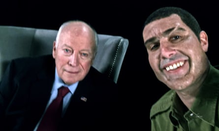 Dick Cheney and Sacha Baron Cohen in Who is America?