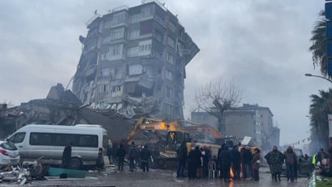‘Are they dead or alive?’: thousands missing after Turkey earthquake – video