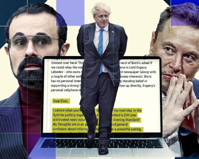 Revealed: Boris Johnson approached Elon Musk on behalf of London Evening Standard owner Lebedev