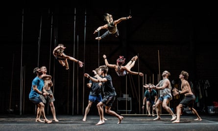 Circus/physical theatre company Gravity and Other Myths will perform at Sydney festival on the outdoor open stage.