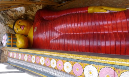 The reclining buddha at Nagala, central Sri Lanka.