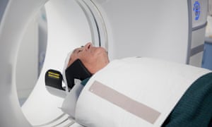 Long-term benefits: a patient has an MRI scan.