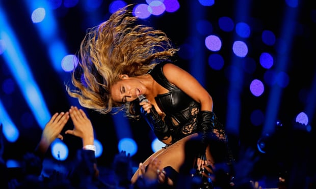 ‘An explicit rejection of her role model status’ ... Beyoncé performs at the Super Bowl, 3 February 2013.